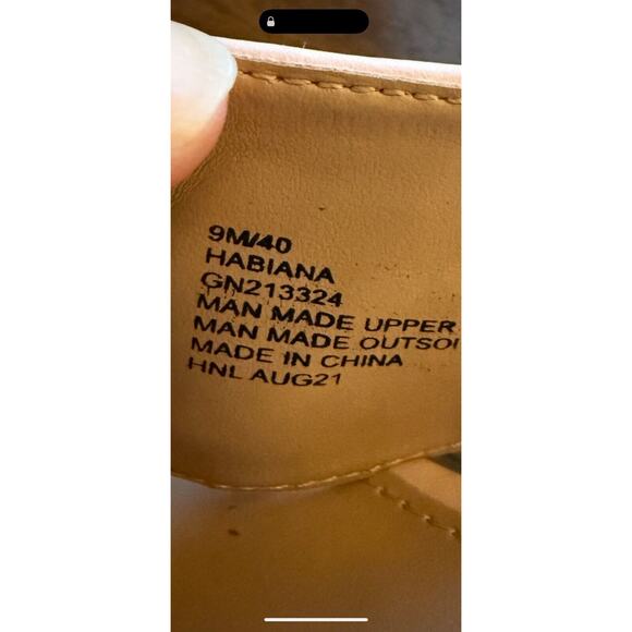 BCBGeneration Womens Habanna Cork Wedge Sandal Size 9 Pink & Silver Vegan Lthr - Picture 7 of 8